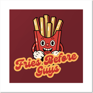 Fries Before Guys Retro Valentine Posters and Art